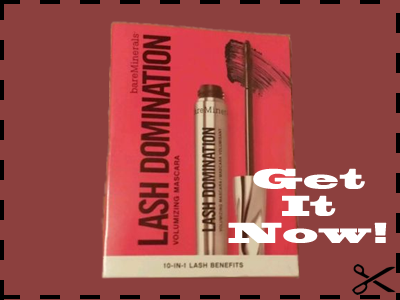 Free Sample of Bareminerals Lash Domination Mascara