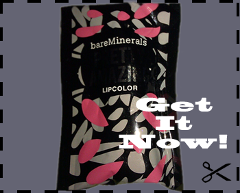 Free sample of BareMinerals Pretty Amazing Lip color