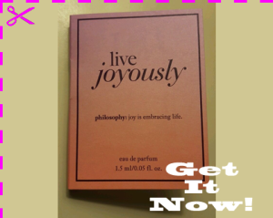Picture of my Philosophy Live Joyously EDP Free Sample