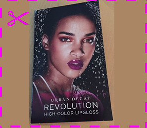 Picture of my Urban Decay Revolution High Color Lipgloss Free Sample